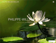 Tablet Screenshot of philippe-william-sinclair.com